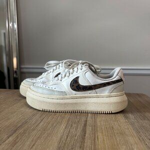 Nike Court Vision Alta Leopard Sneakers Size 6